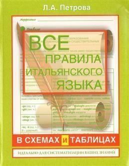 Все правила итальянского языка в схемах и таблицах. Справочник по грамматике 7784 фото